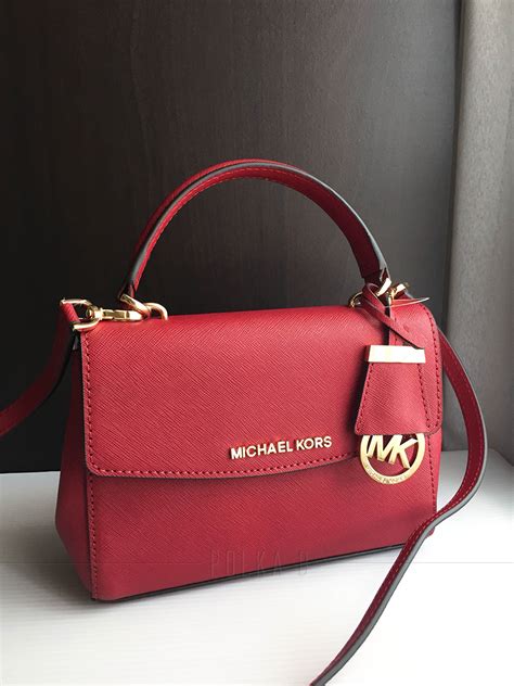 michael kors ava saffiano leather crossbody satchel|Ava Extra.